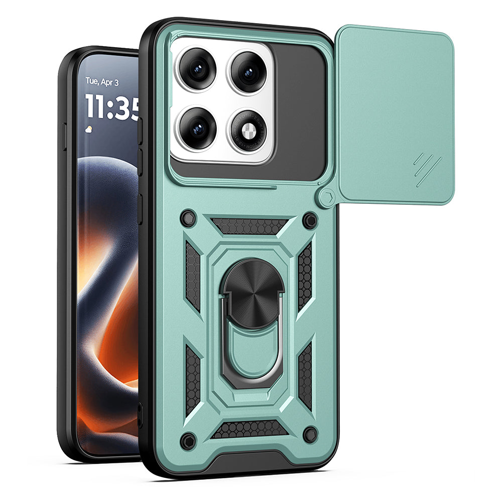 Case for Motorola Edge 70 Pro, Techsuit, CamShield, Green