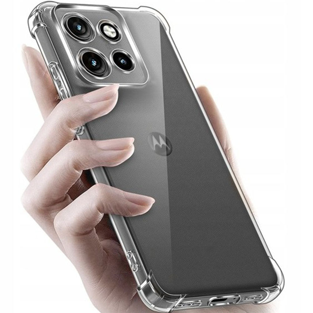 Case for Motorola Edge 70, Techsuit, Shockproof Clear, Transparent