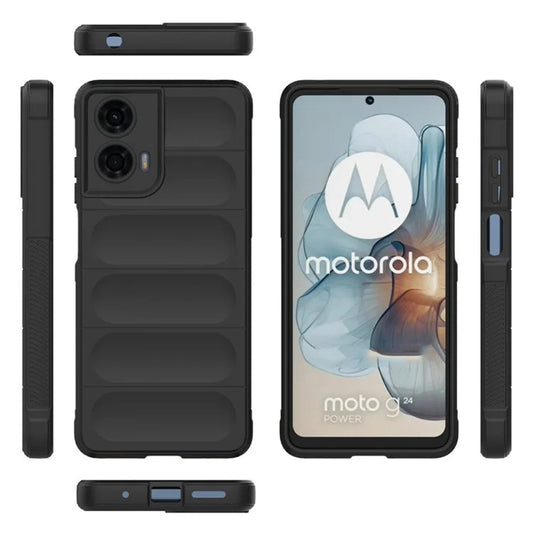 Case for Motorola Moto G04s / E14 / G04 / G24, Techsuit, Magic Shield, Black