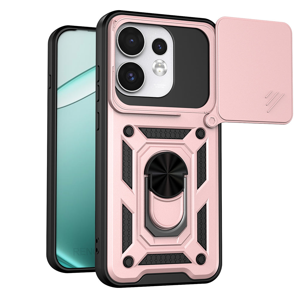 Case for Oppo Reno16 / Reno16 Pro, Techsuit, CamShield, Rose Gold