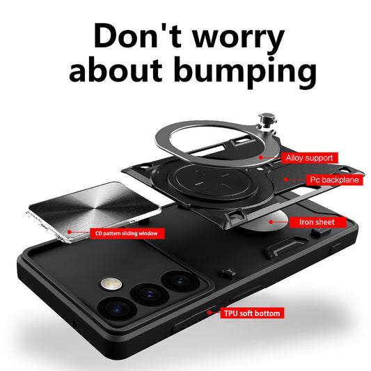 Case for Realme C63 / C61, Techsuit, CamGuard Pro, Red