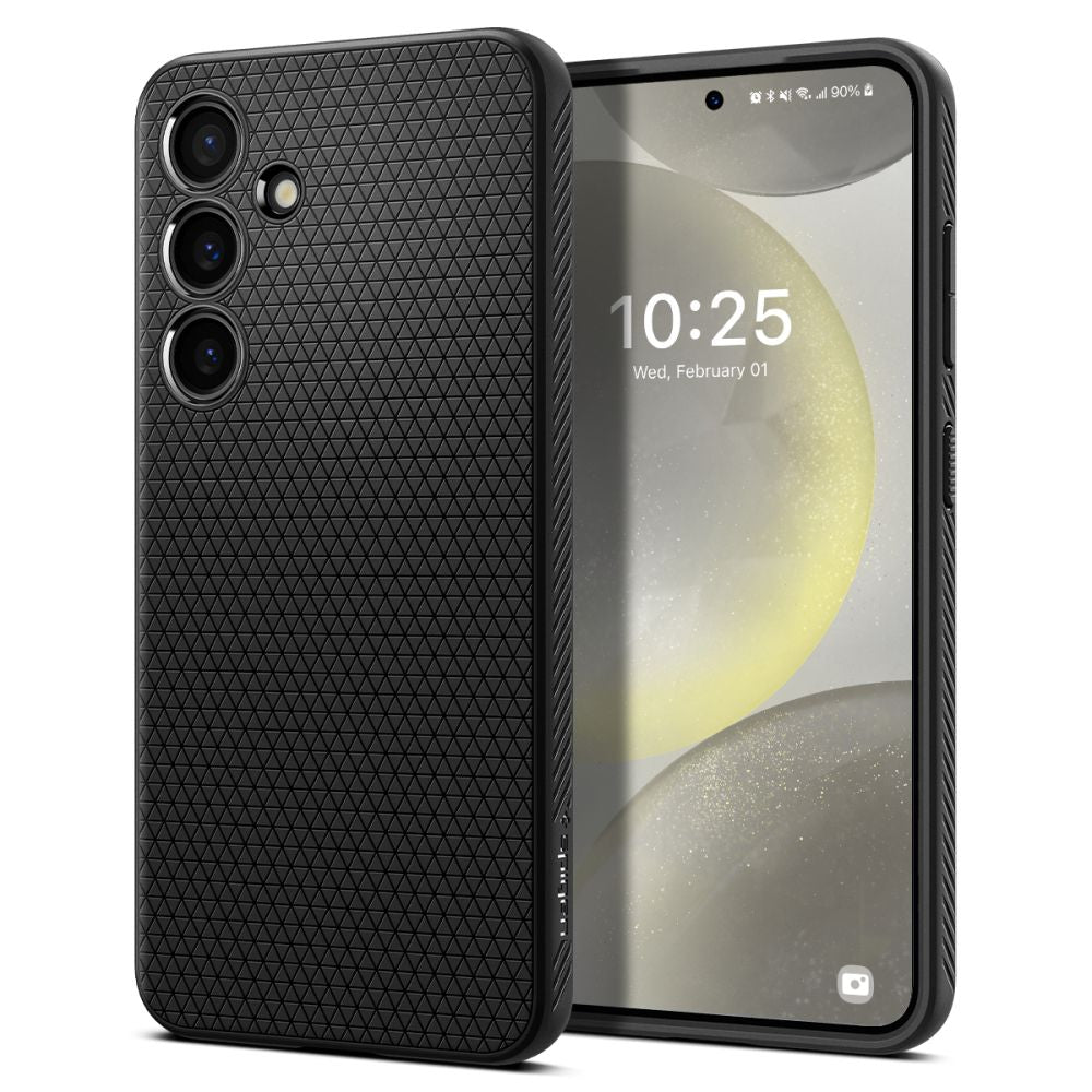 Case for Samsung Galaxy S24 S921, Spigen, Liquid Air, Black ACS07347
