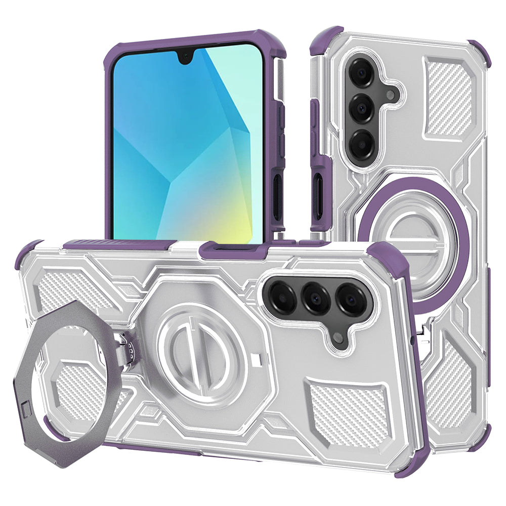 Case for Samsung Galaxy A16 5G A166 / A16 4G A165, Techsuit, Carbon Shield Pro, Purple