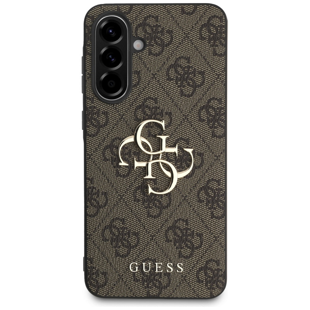 Case for Samsung Galaxy A56 A566, Guess, 4G Big Logo, Brown