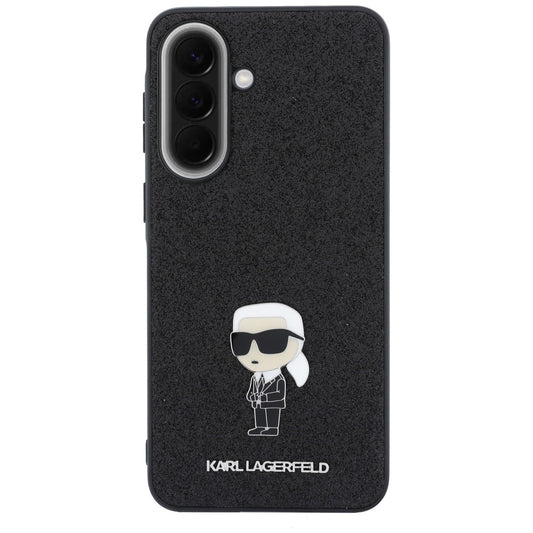 Case for Samsung Galaxy A57 5G, Karl Lagerfeld, Glitter Fixed Ikonik Karl, Black