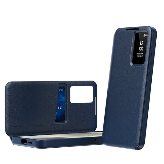 Case for Samsung Galaxy S22 Ultra 5G S908, Techsuit, SmartView, Blue