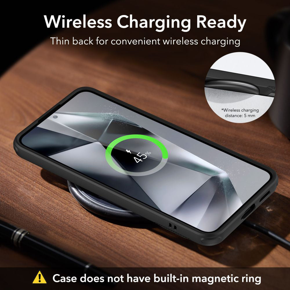 Case for Samsung Galaxy S24+ S926, ESR, Air Shield Boost Kickstand, Black