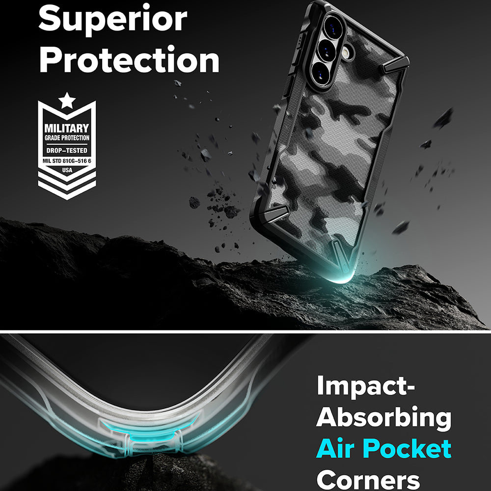 Case for Samsung Galaxy S26 Plus S947, Ringke, Fusion X, Camouflage