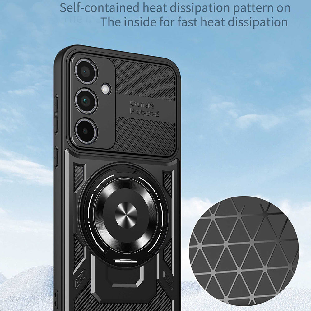 Case for Samsung Galaxy S26, Techsuit, RuggedCam, Gray