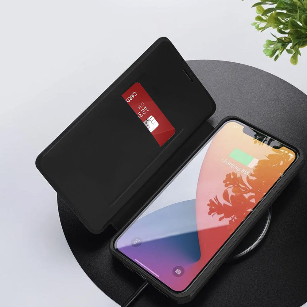 Case for Sony Xperia 10 VII, Techsuit, Magskin Book, Black