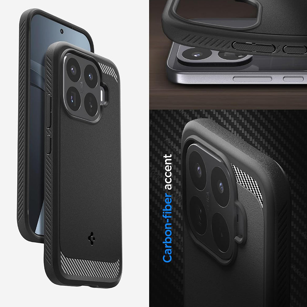 Case for Xiaomi 17T, Spigen, Rugged Armor, Black ACS11870