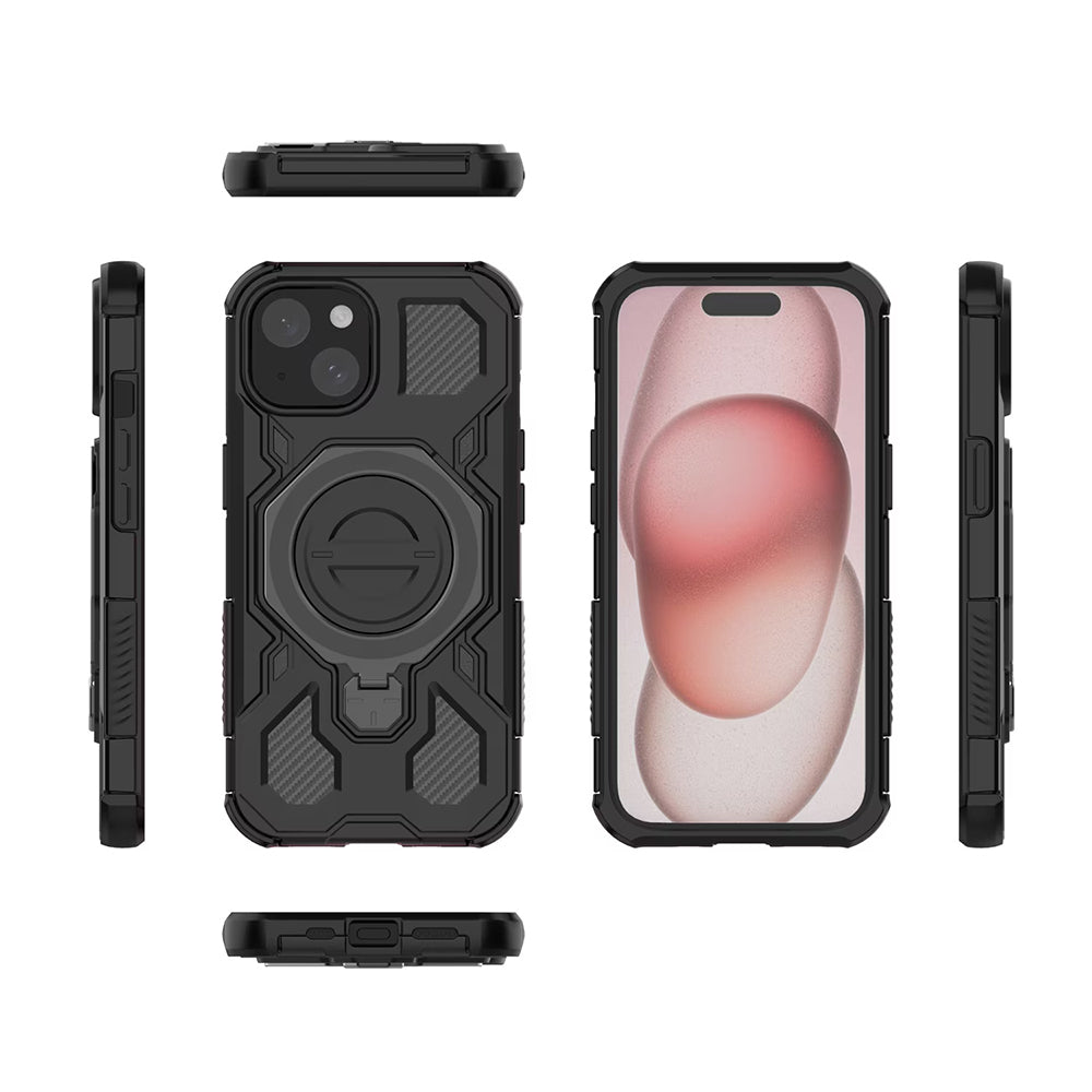 Case for Xiaomi Redmi 15 5G / 15 4G, Techsuit, Carbon Shield Pro, Purple