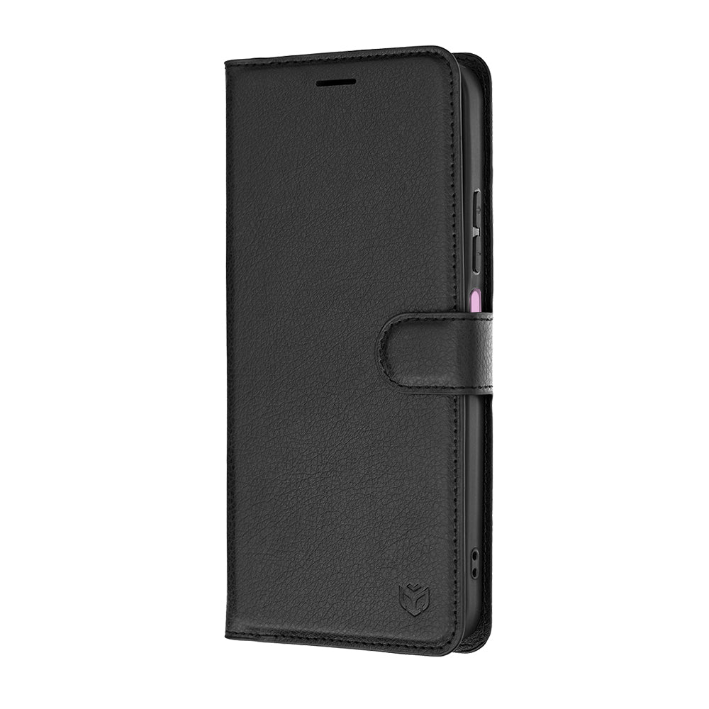 Case for Xiaomi Redmi 17C 5G, Techsuit, Leather Folio, Black
