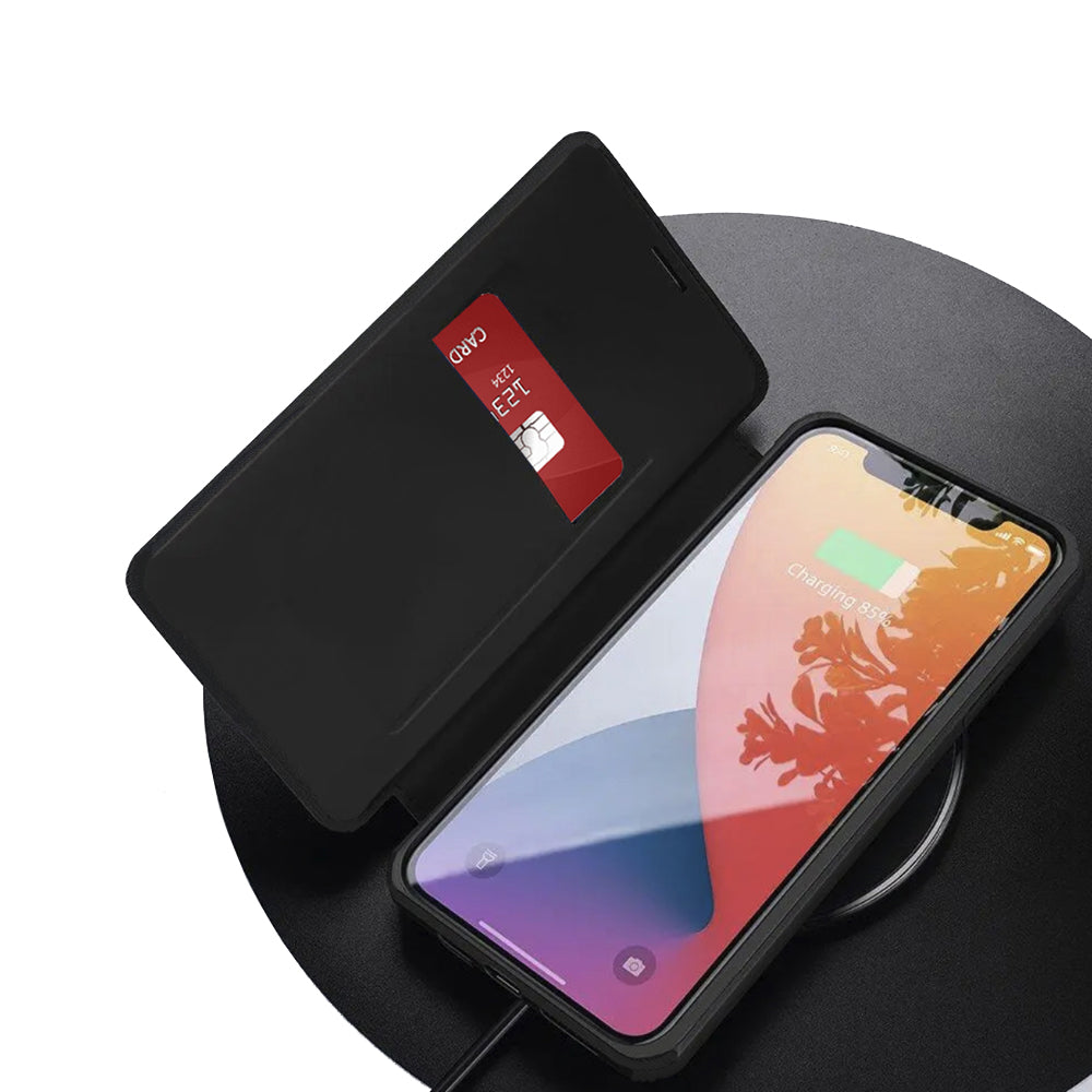 Case for Xiaomi Redmi Note 15 Pro 4G, Techsuit, Magskin Book, Black