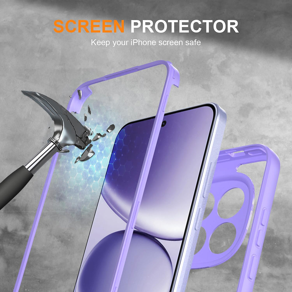 Case for Xiaomi Redmi Note 15 Pro 5G, Techsuit, ColorVerse 360, Purple