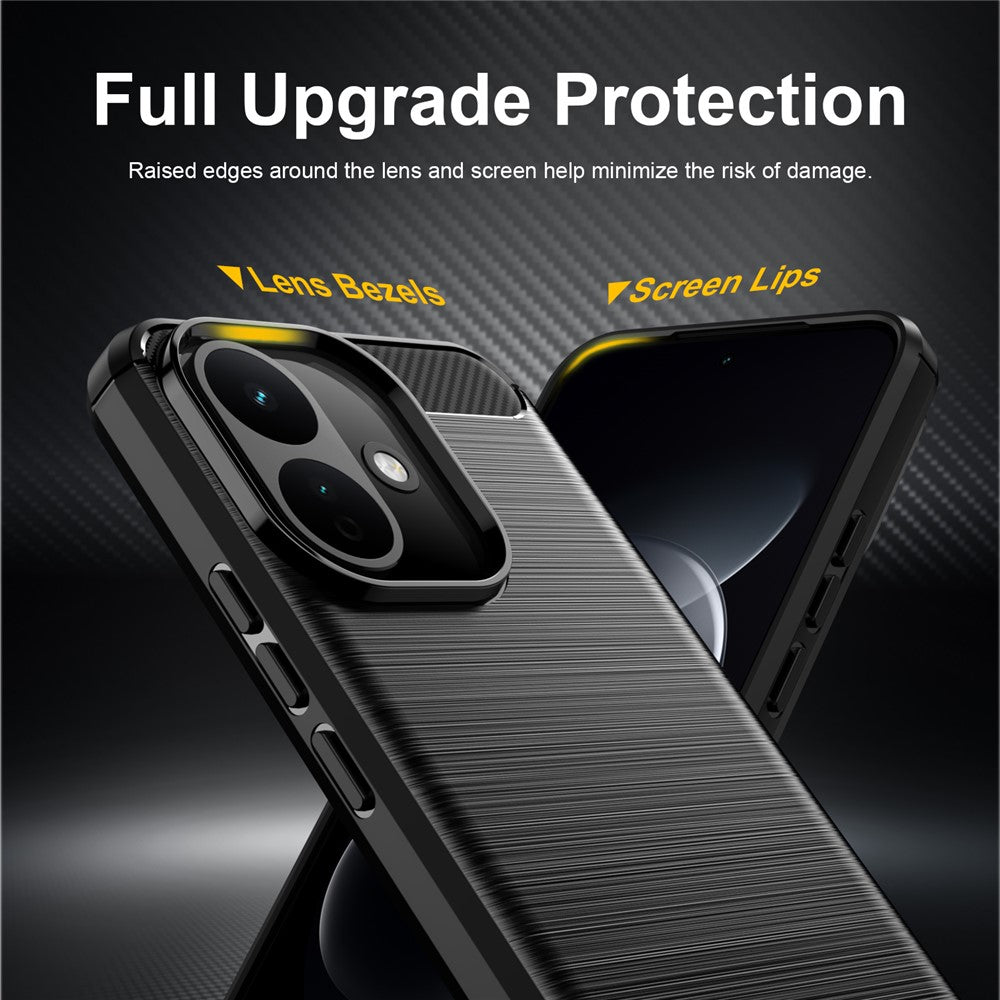 Case for Xiaomi Redmi Note 17 Pro, Techsuit, Carbon, Black