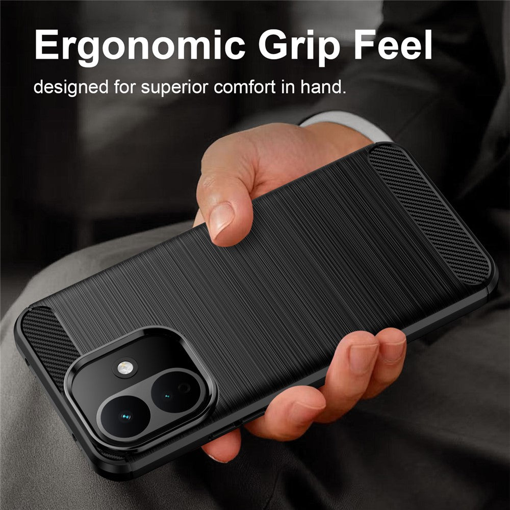 Case for Xiaomi Redmi Note 17 Pro, Techsuit, Carbon, Black