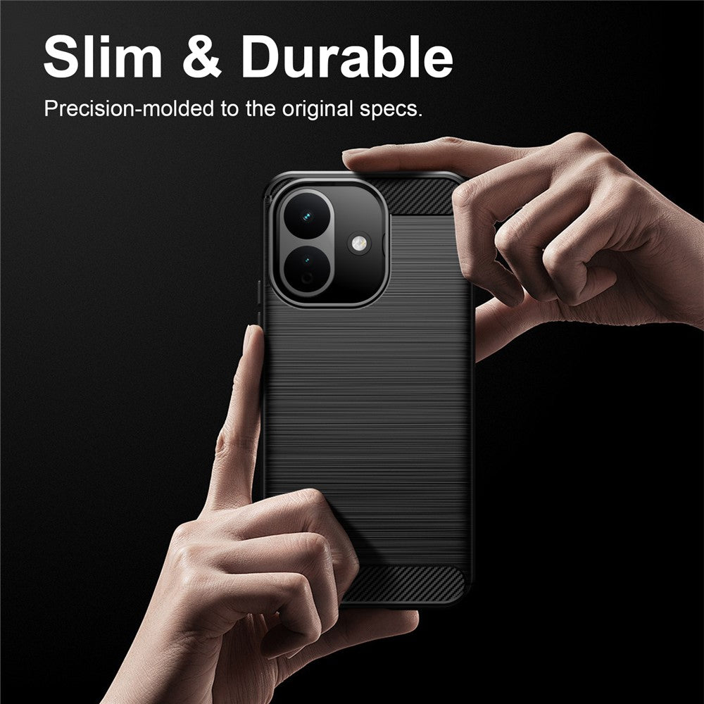 Case for Xiaomi Redmi Note 17 Pro, Techsuit, Carbon, Black