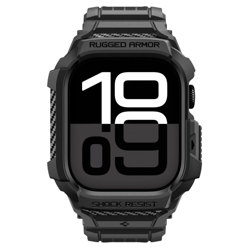 Spigen Rugged Armor Pro V2 Case for Apple Watch Series 10 / 11 42mm, Matte Black ACS10494