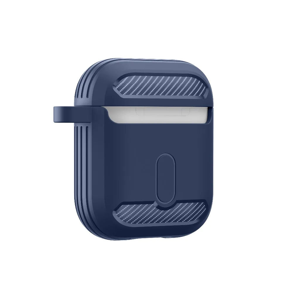 Techsuit Carbon Case for Apple AirPods Gen 2 / Gen 1, Gray