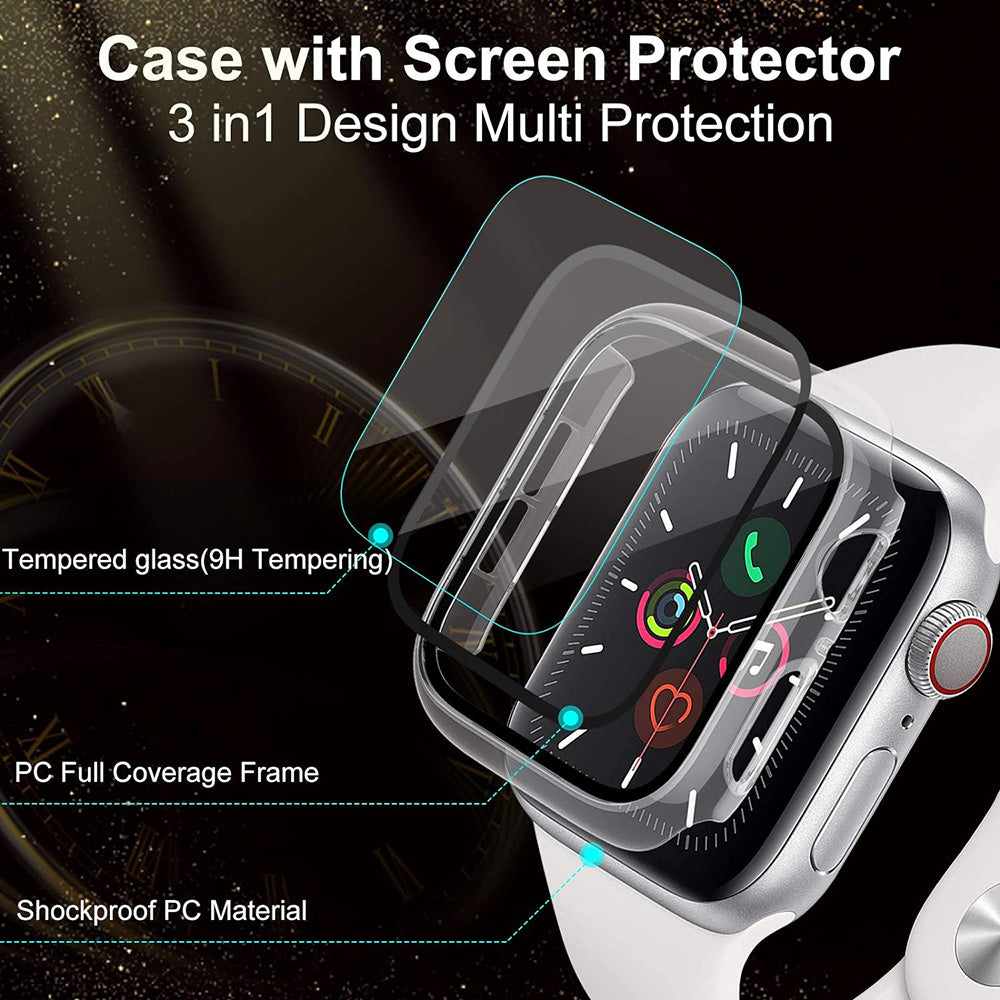 Techsuit Defense360 Pro Case for Honor Watch 4, Transparent