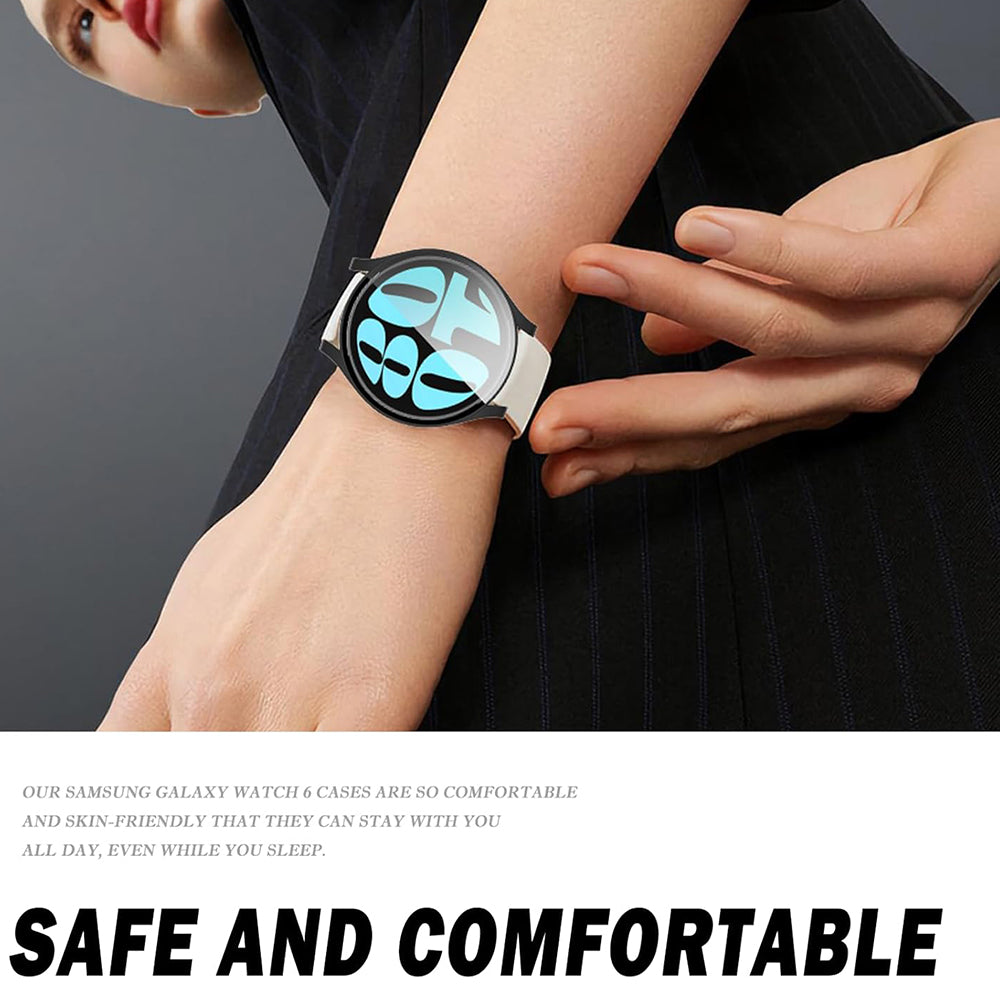 Techsuit Defense360 Pro Case for Samsung Galaxy Watch6 44mm, Black