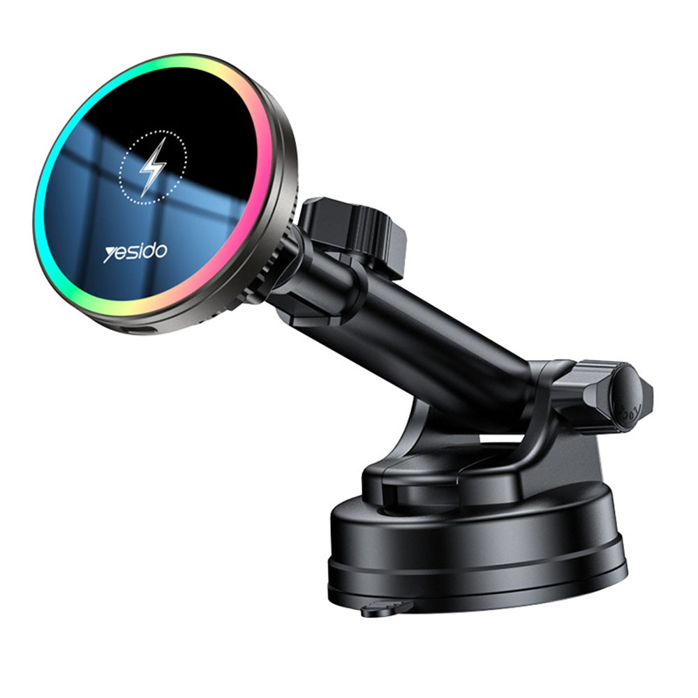 Yesido C315 Wireless Car Charger, 15W, 1.67A, Black