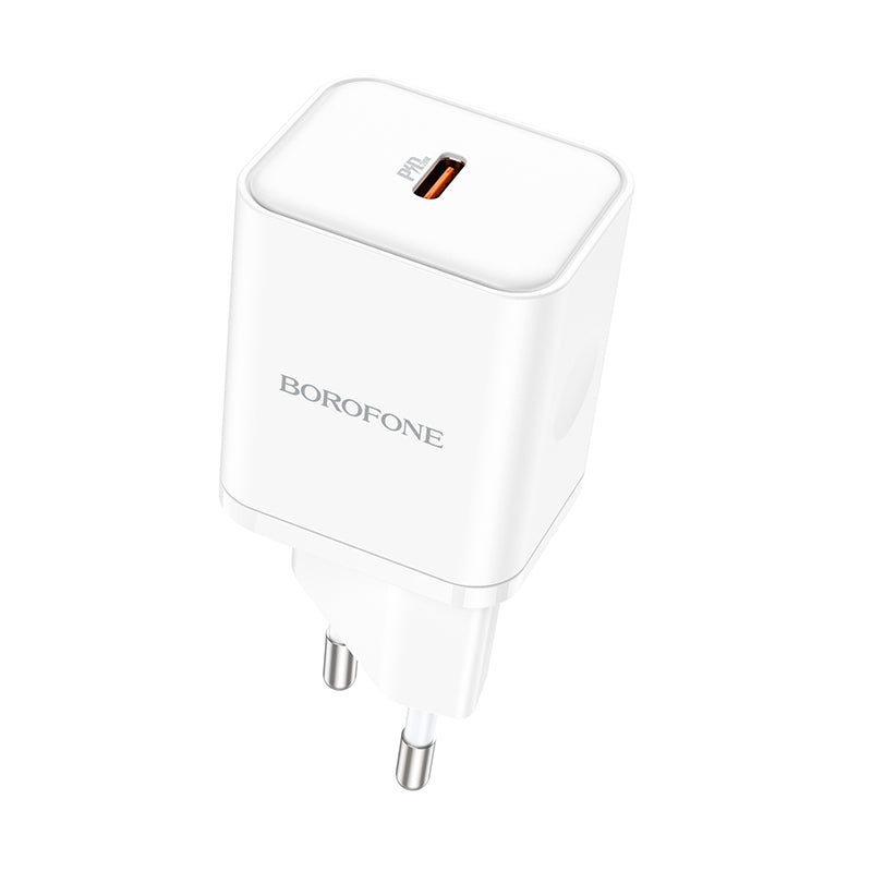 Borofone BN6 Field Network Charger, 20W, 3A, 1 x USB-C, White