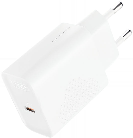 Network Charger with USB-C Cable XO Design L162, 30W, 3A, 1 x USB-C, White
