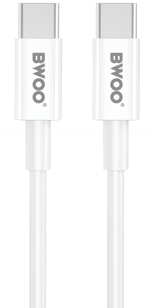 Network Charger with USB-C Cable BWOO CDA159, 20W, 3A, 1 x USB-C, White