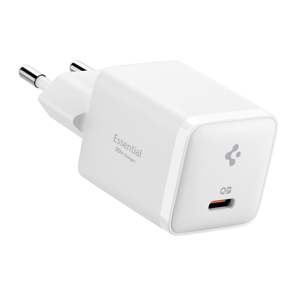 Spigen EE301EU Essential Network Charger, 30W, 3A, 1 x USB-C, White KF2363556