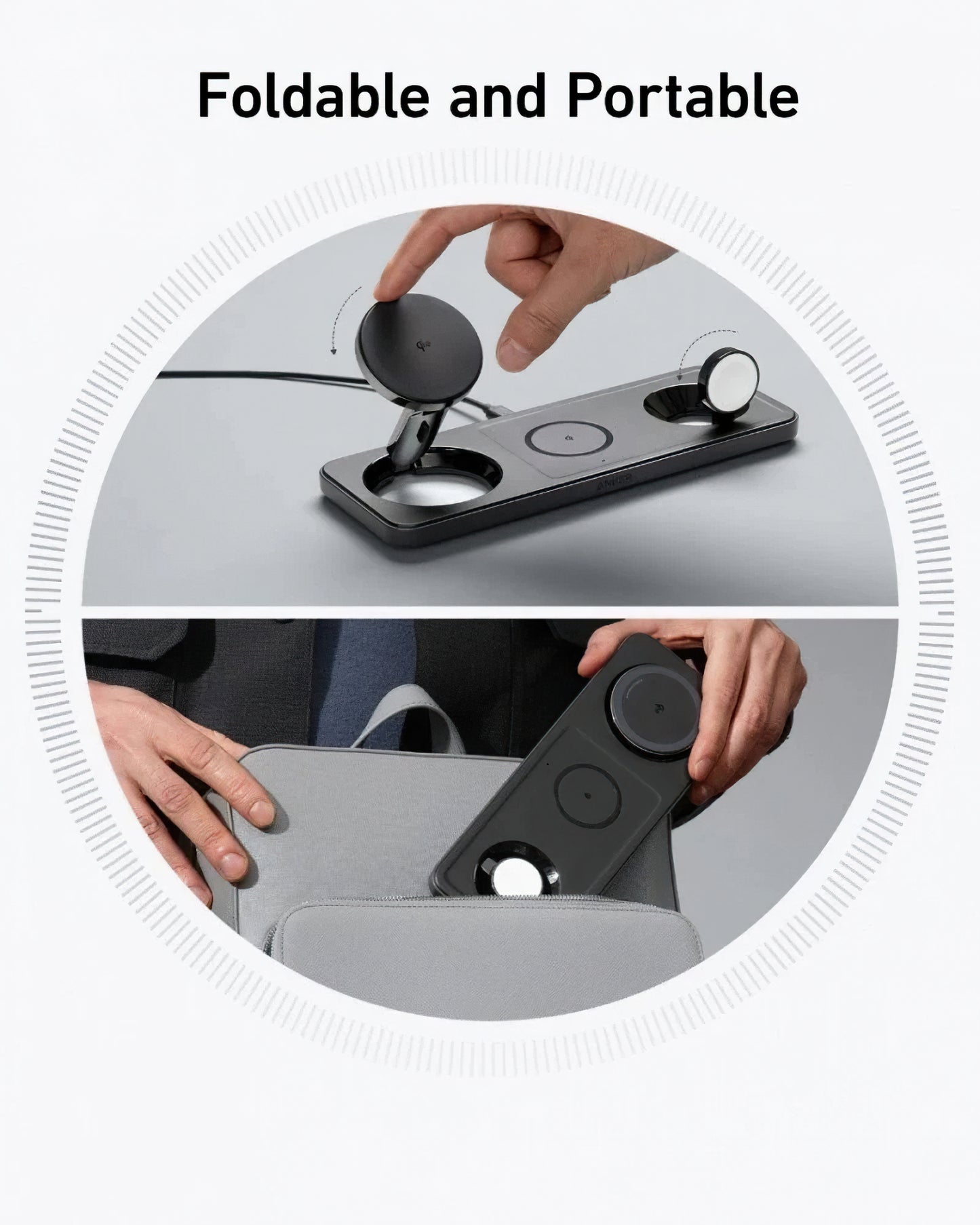 Anker MagGo 3in1 Wireless Network Charger, 15W, 1.67A, Black B25M1311