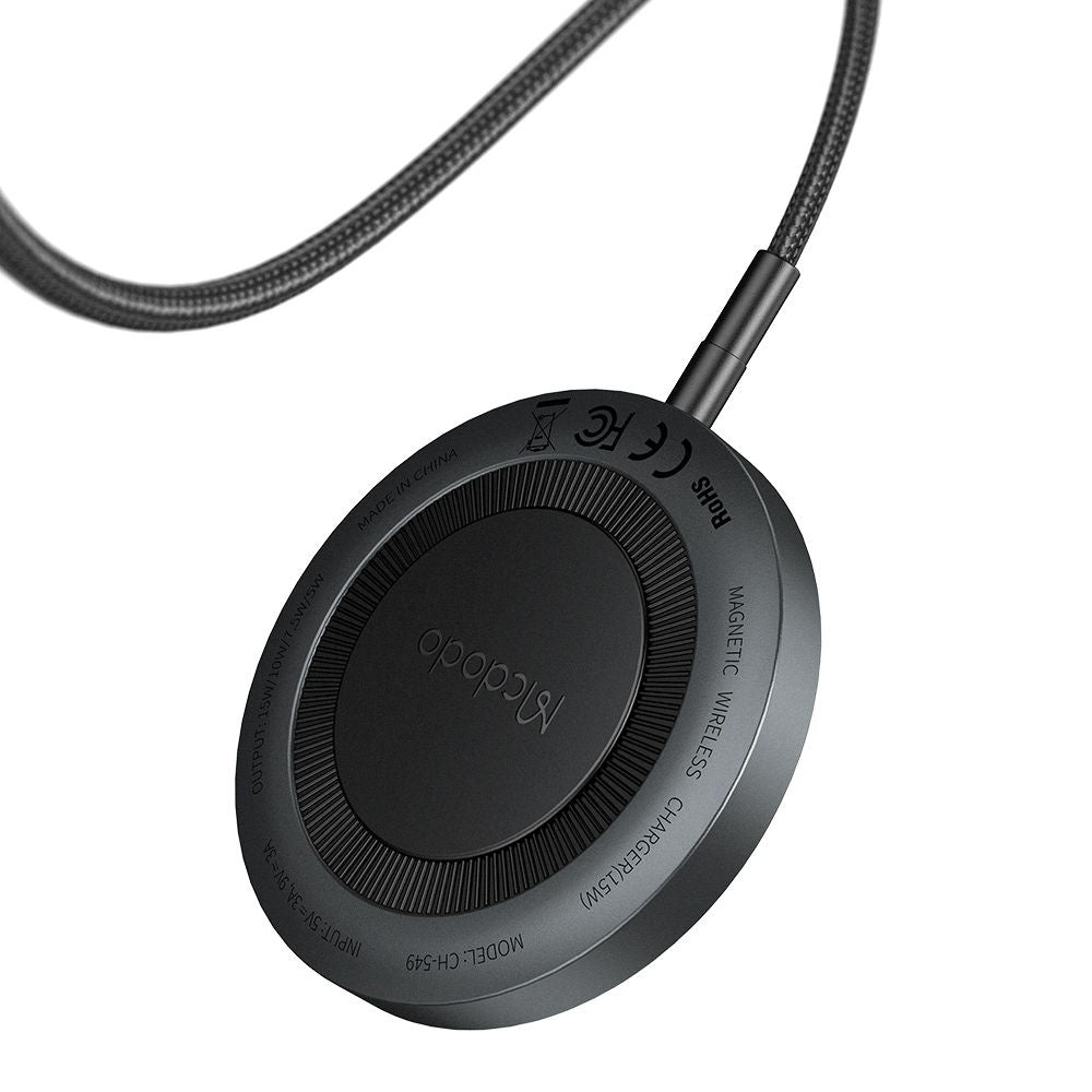 McDodo CH-5490 Wireless Network Charger, 15W, 1.67A, Black
