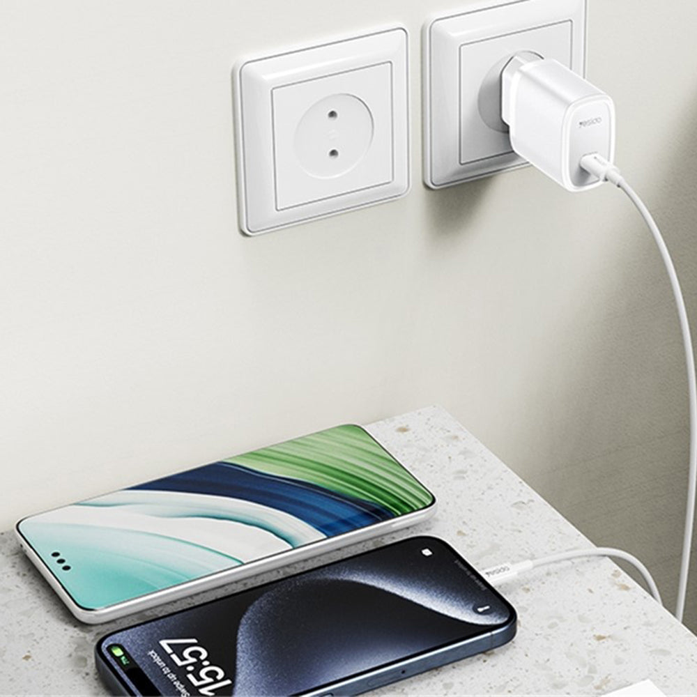 Yesido YC57 Network Charger, 20W, 3A, 1 x USB-C, White