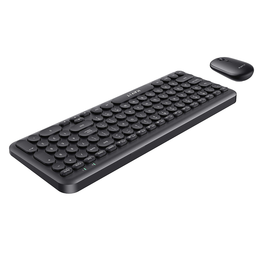 HAVIT Wireless Keyboard and Mouse Kit, Black
