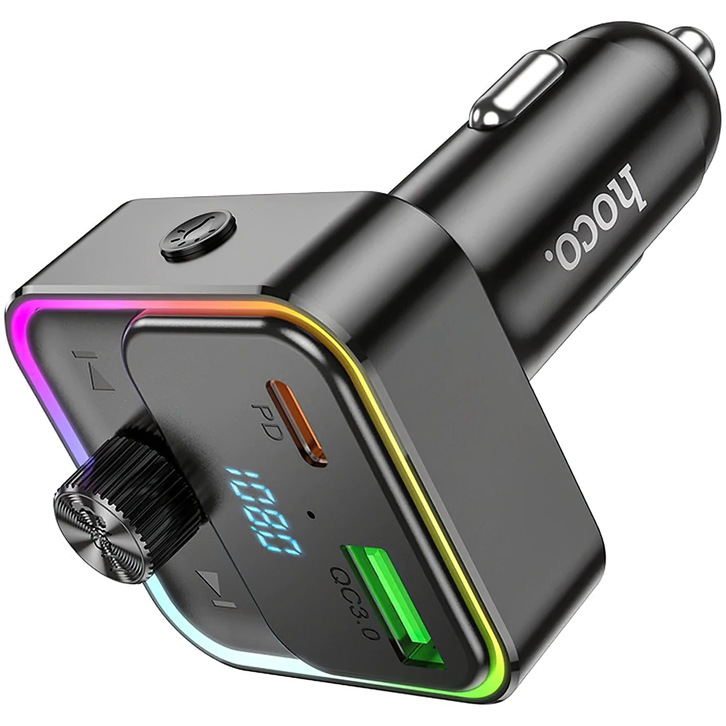 HOCO E81 Bluetooth FM Modulator, 1 x USB-A - 1 x USB-C
