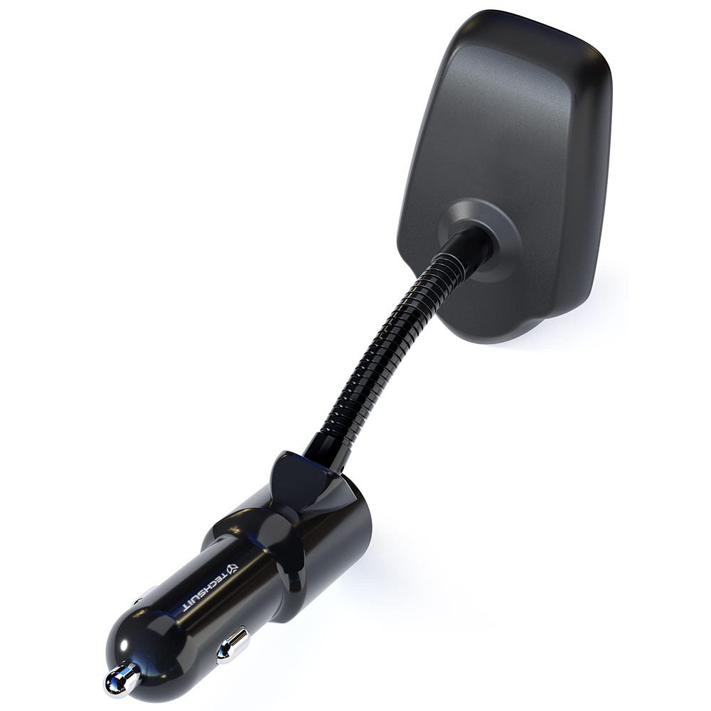 Techsuit MFM4 Bluetooth FM Modulator, 1 x USB-A - 1 x 3.5mm - 1 x microSD, Black