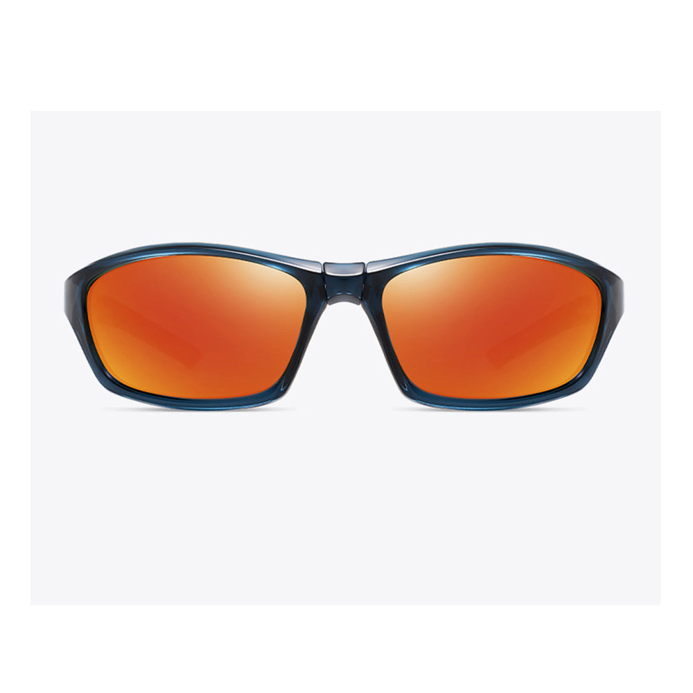 Unisex Cycling Glasses Techsuit 24101, Polarized, Black Orange