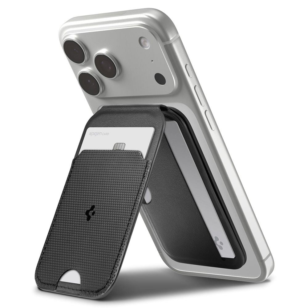 MagSafe Wallet, Spigen, Slim Fold Tripod S314-2, Black AFA10406