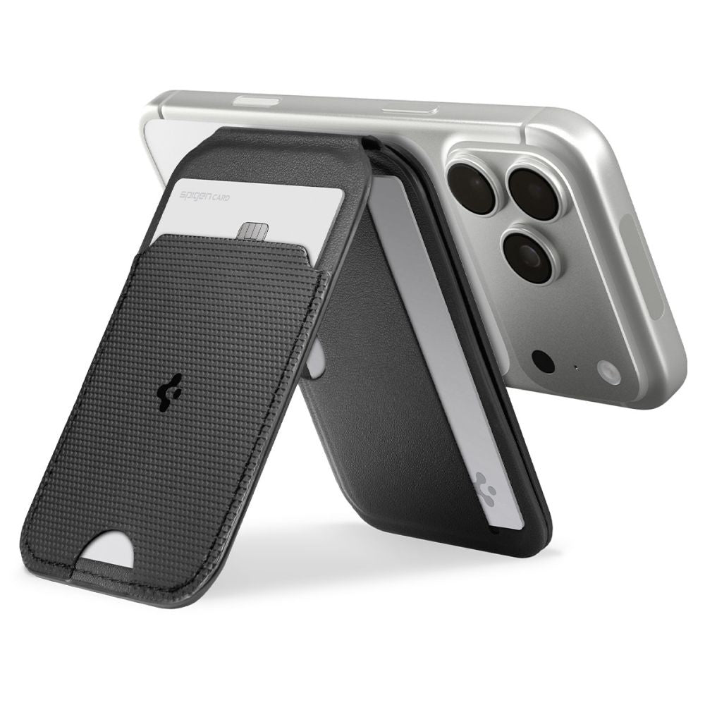 MagSafe Wallet, Spigen, Slim Fold Tripod S314-2, Black AFA10406