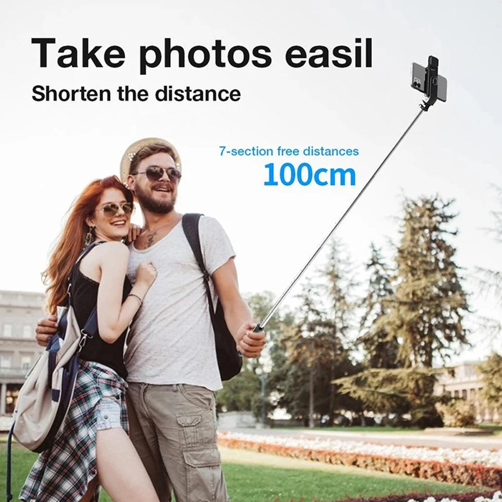 Selfie Stick Bluetooth Techsuit L02s, Universal, Black