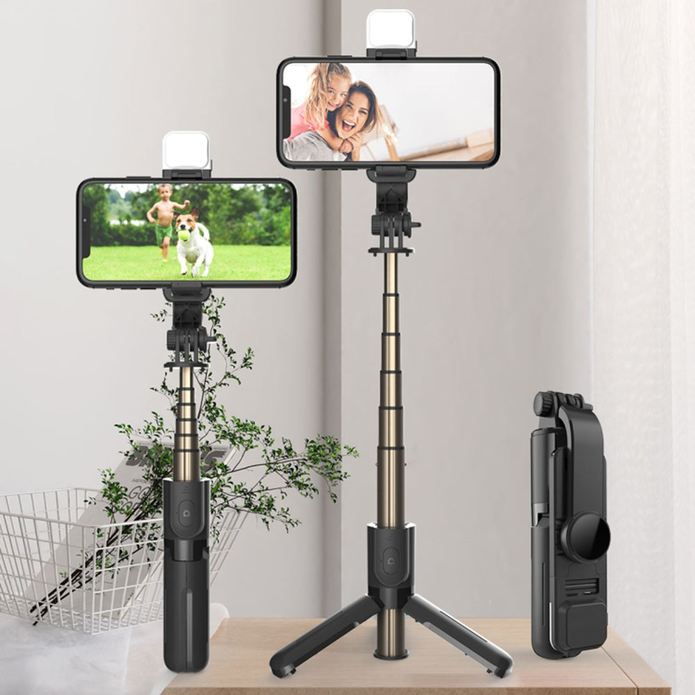 Selfie Stick Bluetooth Techsuit L11s, Universal, Black