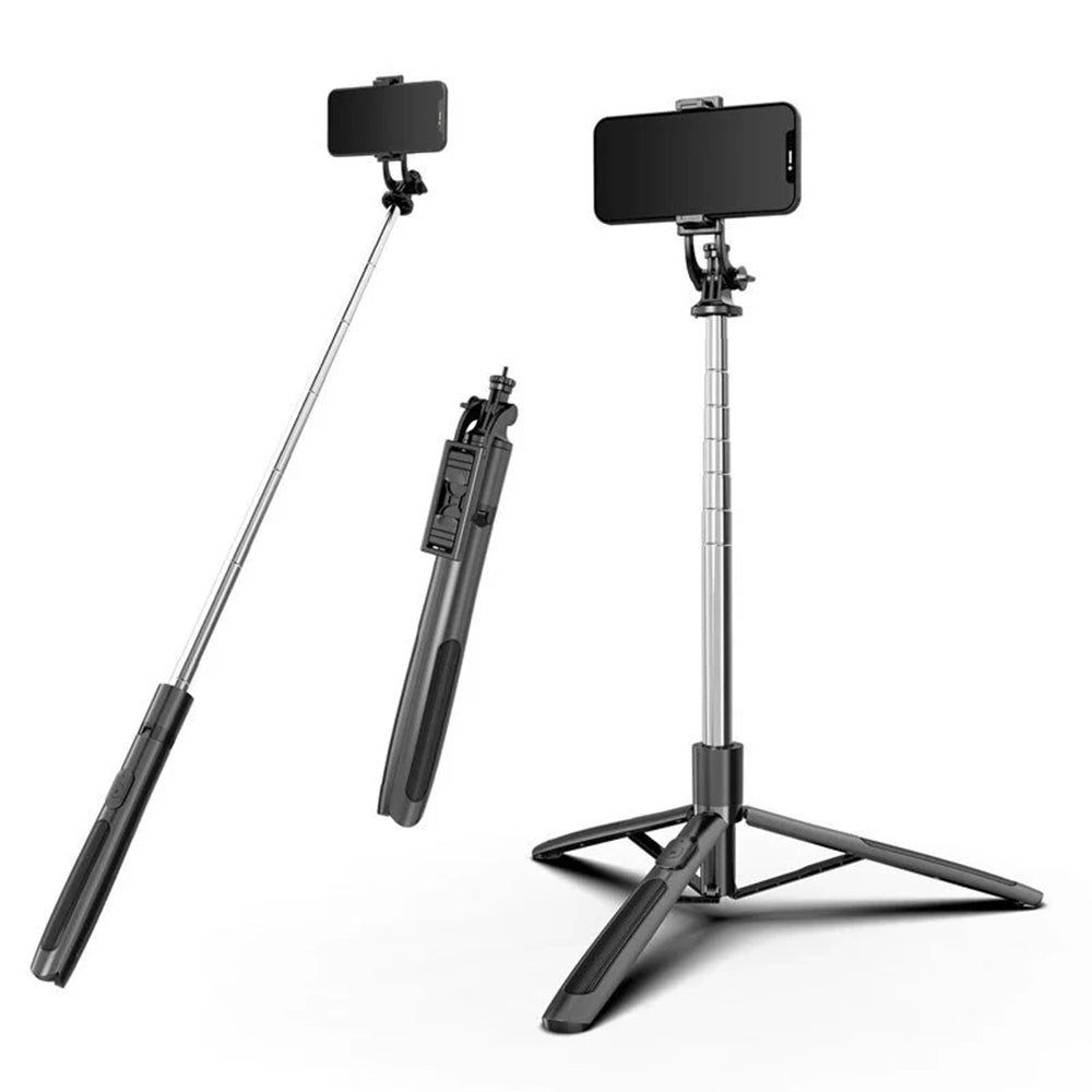 Selfie Stick Bluetooth Techsuit Q05, Universal, Black