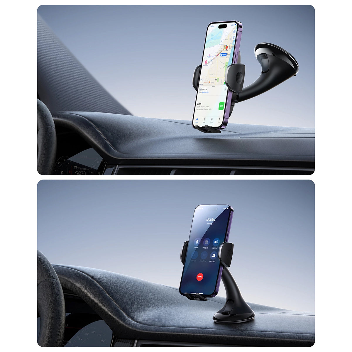 Joyroom JR-ZS259 2in1 Car Holder, 4.7inch - 6.7inch, Black