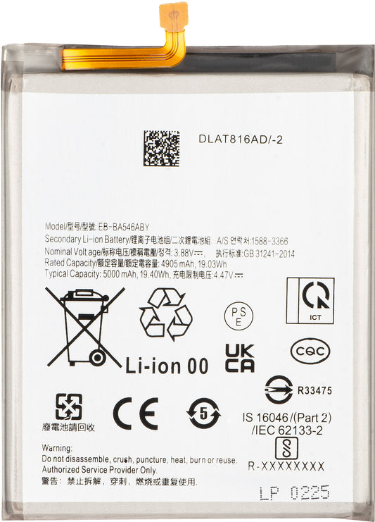 Battery for Samsung Galaxy A55 5G A556 / A35 5G A356 / A25 A256 / A54 A546 / A34 A346, EB-BA546ABY