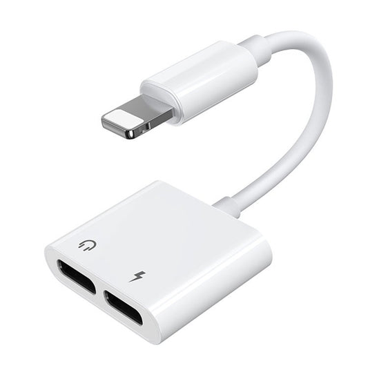 Lightning Audio Adapter - 2 x Lightning Joyroom S-Y104, White