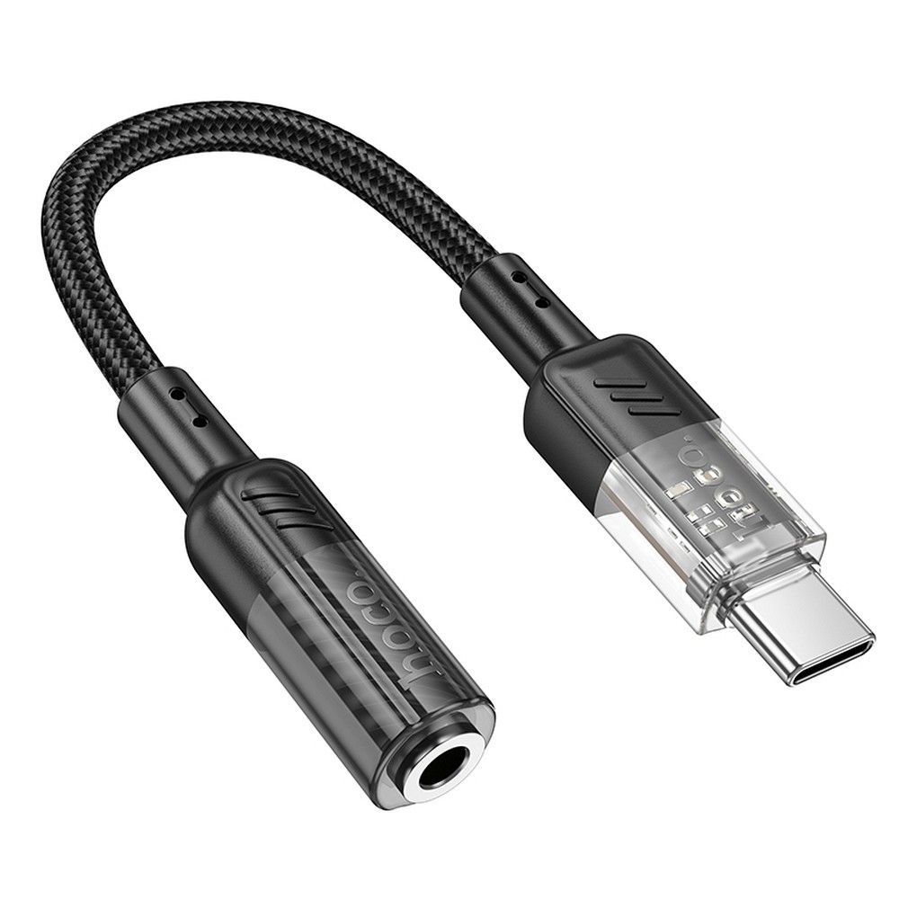 USB-C - 3.5mm Audio Adapter HOCO LS37, Black 