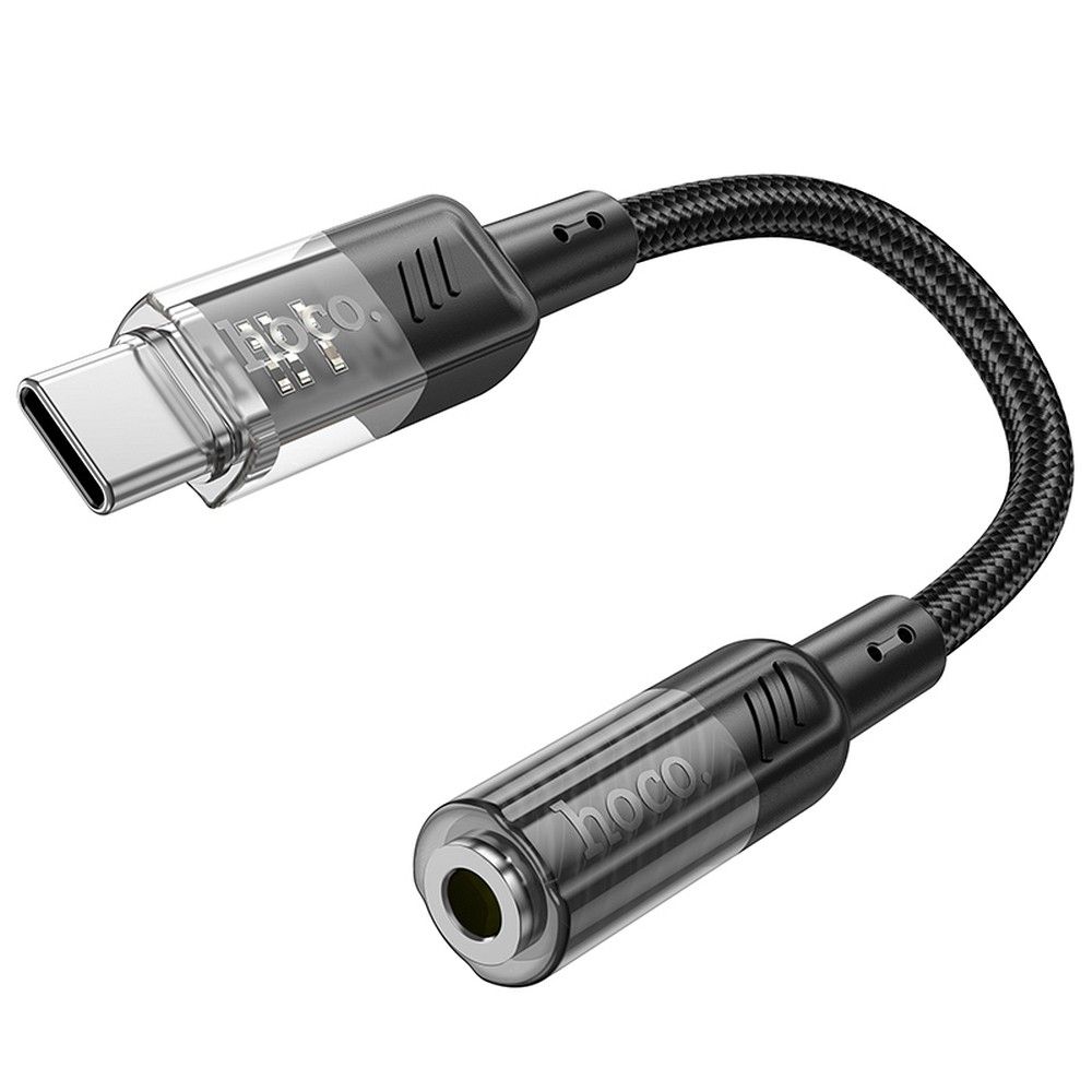 USB-C - 3.5mm Audio Adapter HOCO LS37, Black 