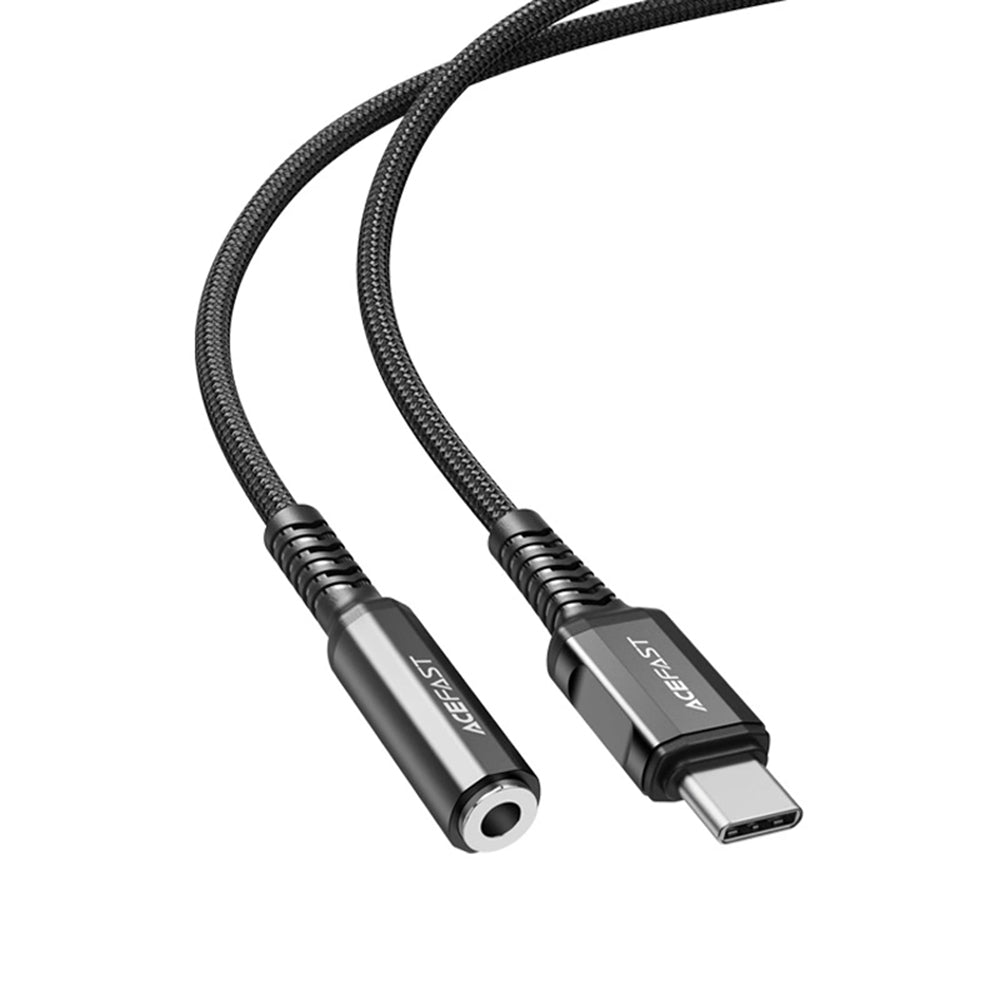 USB-C to 3.5mm Audio Adapter Acefast C1-07, Black