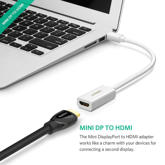 UGREEN MD112 (10461) Video Adapter, MiniDisplayPort - HDMI, Black